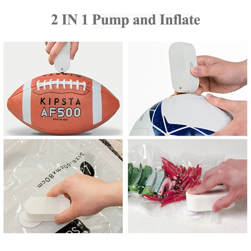 Máquina De Embalagem De Vácuo Portátil Doméstico Bomba Eletrônica Recarregável USB Handheld Mini Selador De Alimentos A Vácuo Doméstico