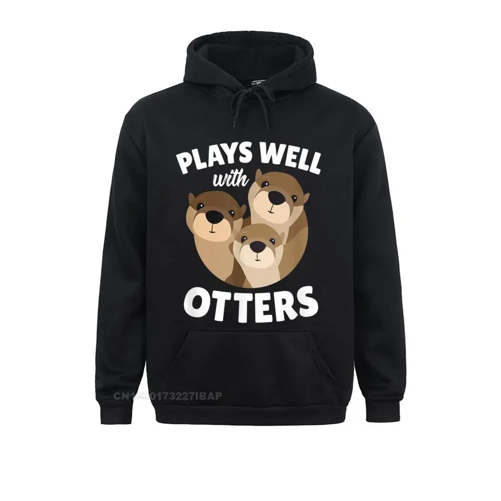 

Plays Well With Shirt Funny Pun Gift Hoodies Prevalent Design Long Sleeve Boy Sweatshirts Clothes