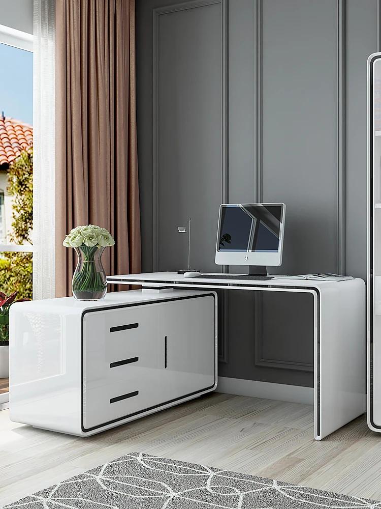 Bureau de luxe de couleur blanche