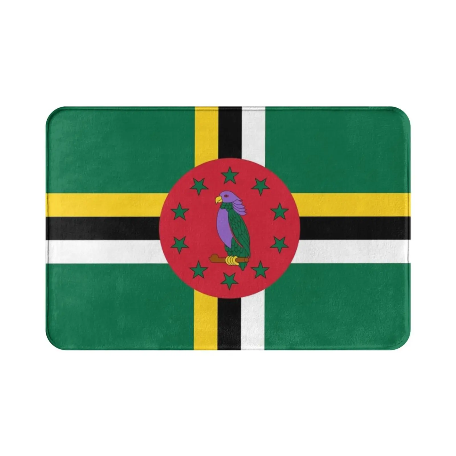 Dominica Flag Gifts , & Other Products Carpet Mat Rug Cushion Soft Dominica Flag Of Dominica Dominica Flag