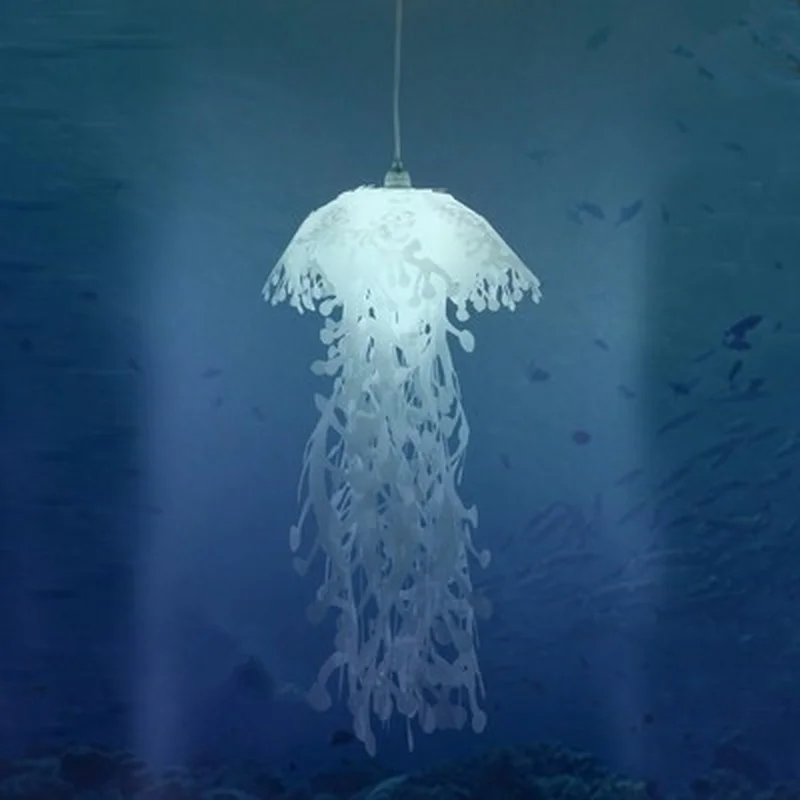 Modern pvc Jellyfish Pendant Light for living room Restaurant bedroom bar hanging lighting