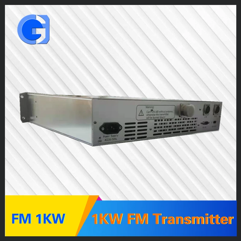 Imagem -03 - Transmissor fm Radiodifusão Equipamento para Estação de Rádio Transmissor Mais Alimentador Antena Dipolo Único Gd-fm1kw-all 1kw