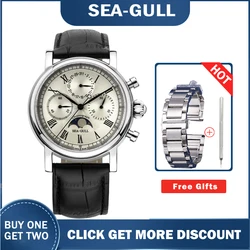 Seagull Watches Men M199S Automatic Mechanical Men's Watch Hand Winding Chronogroph Watch men