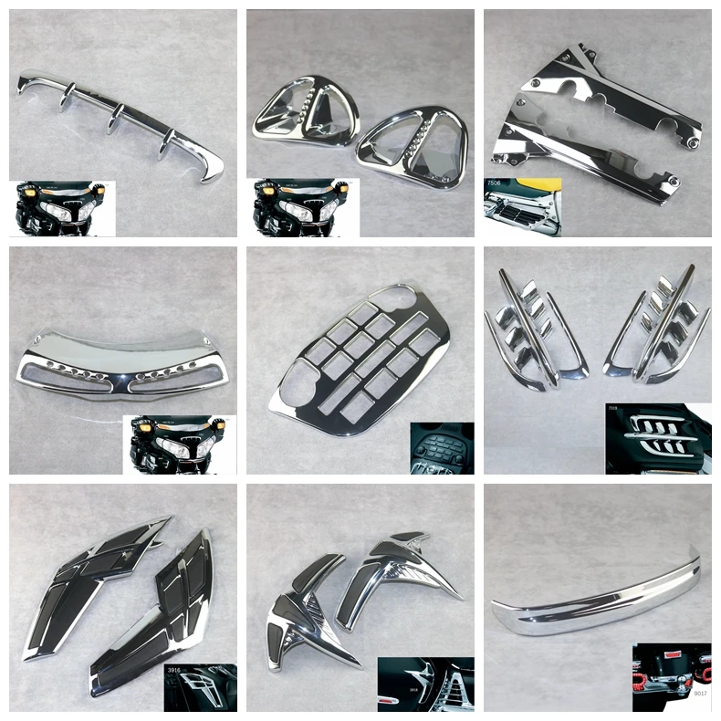 Motorcycle Chrome Fairing  For HONDA Goldwing GL1800 2001-2011 ABS Plastic Chrome Modified Parts