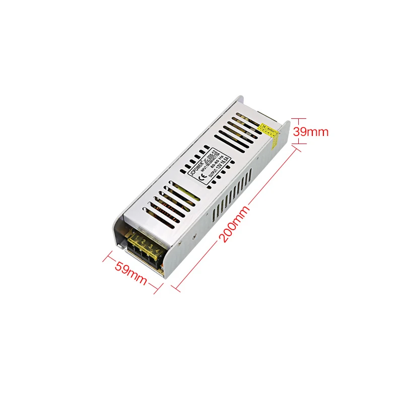 Mini AC to DC 12v 16.5A 200W Power Supply 220v to 12v Led Drver Lighting Transformer Adapter For LED Strip Monitoring Equipment