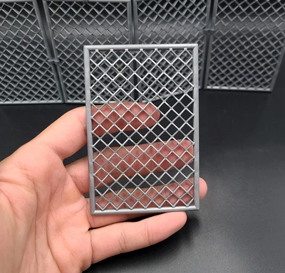 IN STOCK 1/12 Scale Fence Roadblock Prison Grid Fence Plastic Model for 2.5-12 Inch Action Figure Doll Toy DIY Accessories