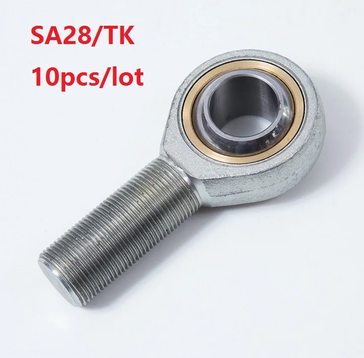 

10pcs/lot SA28/TK (d=28mm) Outer male Rod End Joint Bearing Internal Thread Metric Female Right /Left Hand Fish Eye