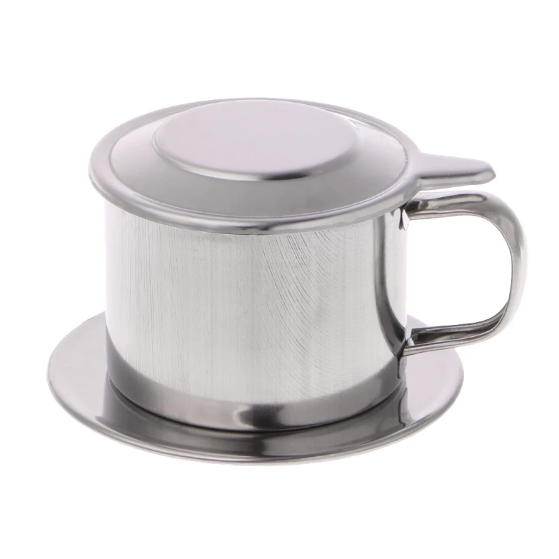 Vietnamese Coffee Filter Stainless Steel Maker Pot Infuse Cup Serving Delicious  A0NC