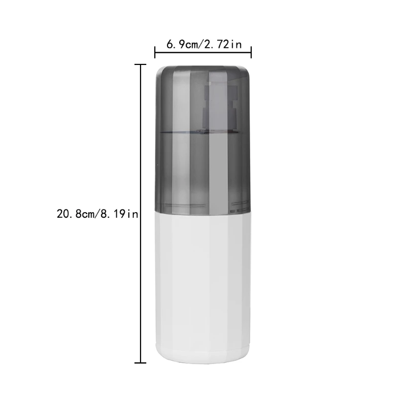 Juego de boquillas de viaje, botella con 3 botellas de pulverización para caja de cepillo de dientes