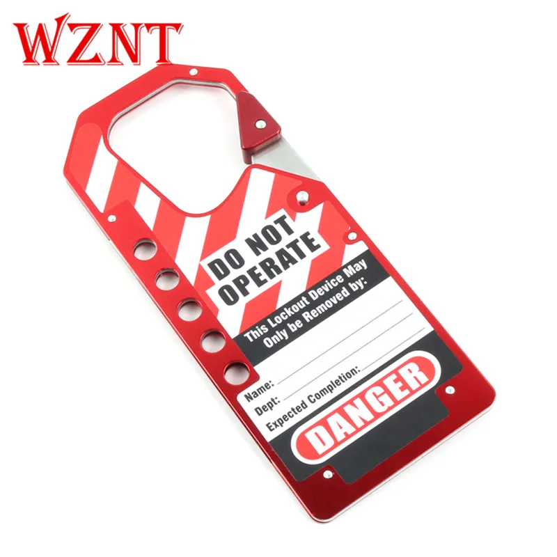 NT-AH11 5 holes Safety Steel lockout Devices Hasp Butterfly Lockout Hasp Lock