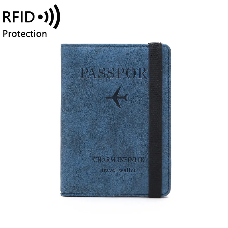 RFID Passport Holder Women Business Passport Cover Case Holder Men Vintage ID Credit Bank Card Holder Wallet Travel Accessories