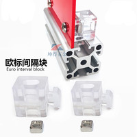20PCS 2020 3030 4040 4545 Aluminum Spacer Block Interval Connection Bracket Fastener Match Use Aluminum Profile