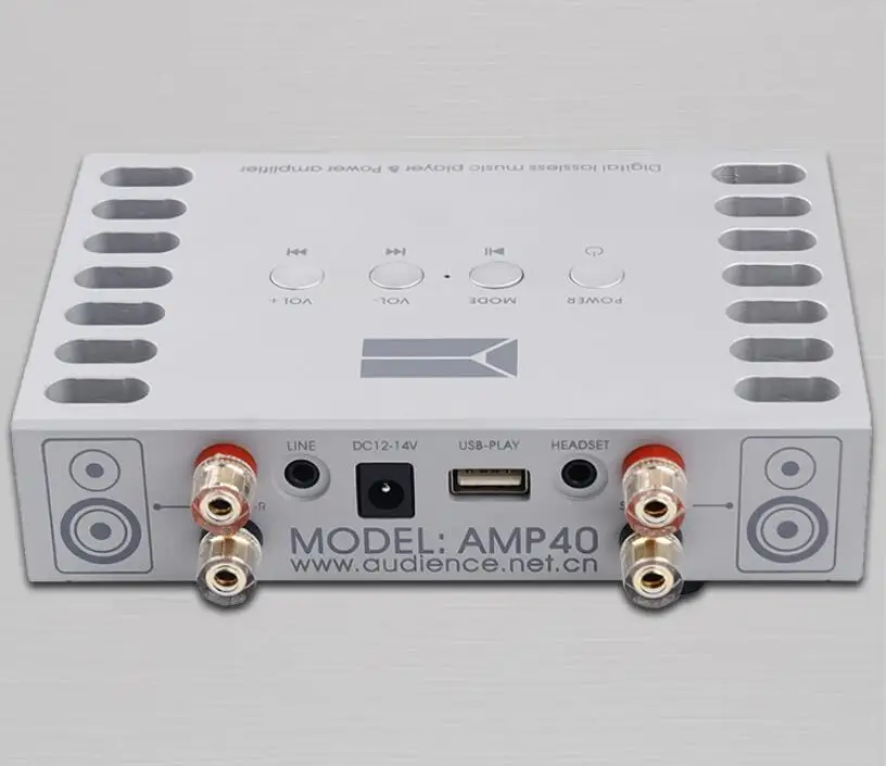 Amp40 high-end de alta fidelidade com controle remoto bluetooth 5.0 amplificador de potência de áudio amplificador de fone de ouvido estéreo mosfet 80w * 2
