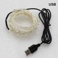 50 100LEDs 10M 5M USB LED String Lights Copper Silver Wire IP65 Garland Light Fairy Lights For Christmas Wedding Party Decor