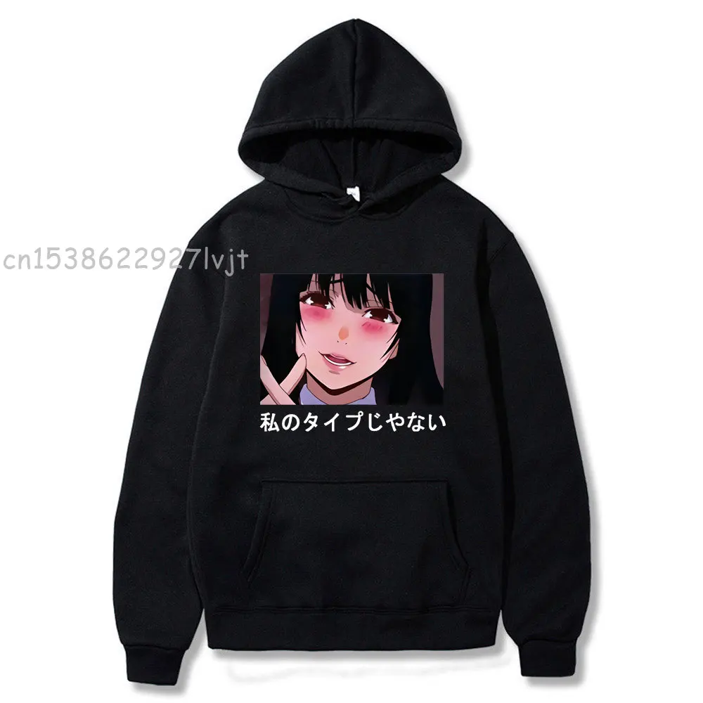 Anime Kakegurui Japanese Unisex Casual Yumeko Jabami Hoodies Women Women Gothic Streetwear Tops Men's Clothing Sweatshirt