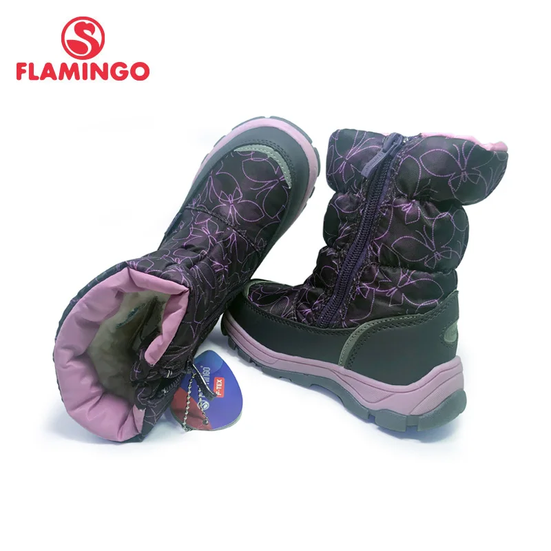 FLAMINGO Winter Wool Keep Warm Shoes Anti-slip Children High Quality Snow Boots for Girl Size 27-32 Free Shipping 202M-G5-2018