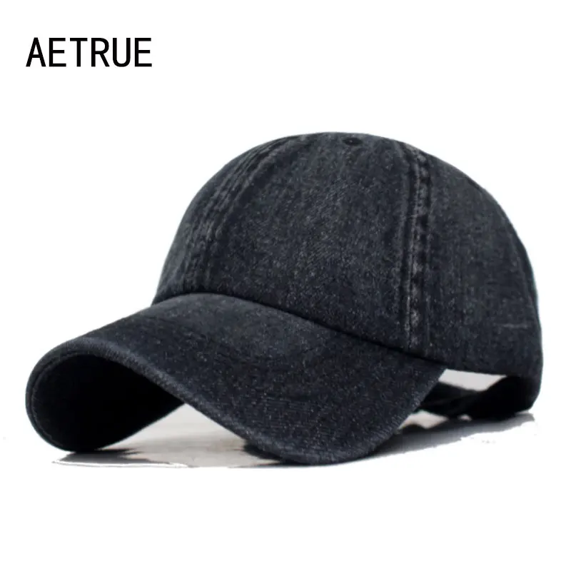 Washed Denim Jeans Men Baseball Cap Women Snapback Hats Caps For Men Falt Bone Gorras Casquette Solid Male Dad Baseball Hat Cap