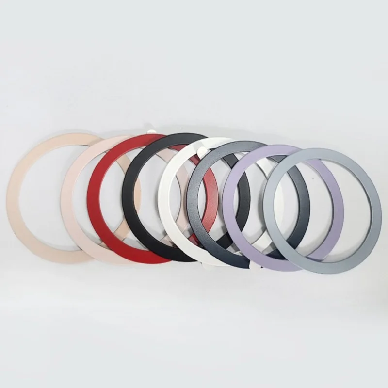 2er-Pack für Magsafe Magnetplatte Ring Universeller Metallaufkleber Unterstützt Kabelloses Laden Metallplatte für Magnet-Autohalterung – Detail 16
