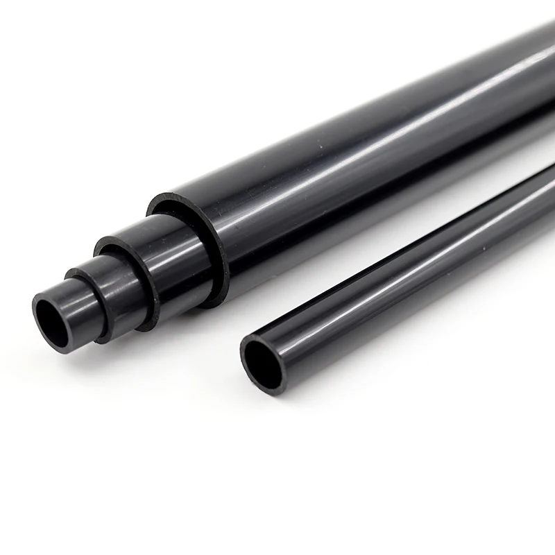 Black PVC Pipe O.D 20~50mm Agriculture Garden Irrigation Hard Tube Fish Tank Water Pipe Aquarium Supplies Home DIY Freme Tube