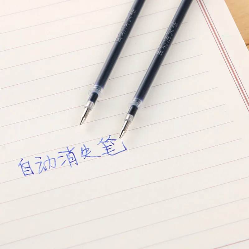 32Pcs/Set 0.5mm Automatic Disappearing Refill Fading Cartridge Disappear Slowly Writing Calligraphy Gel Ink Pen Refill Ball Pen