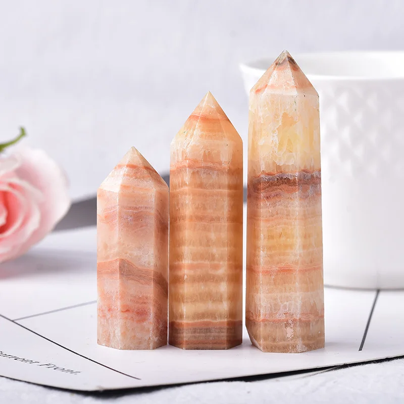 

1 шт. натуральный свиной камень кристалл точечное Исцеление Рейки обелиск кварцевая башня палочка орнамент для украшения дома Пирамида DIY подарок