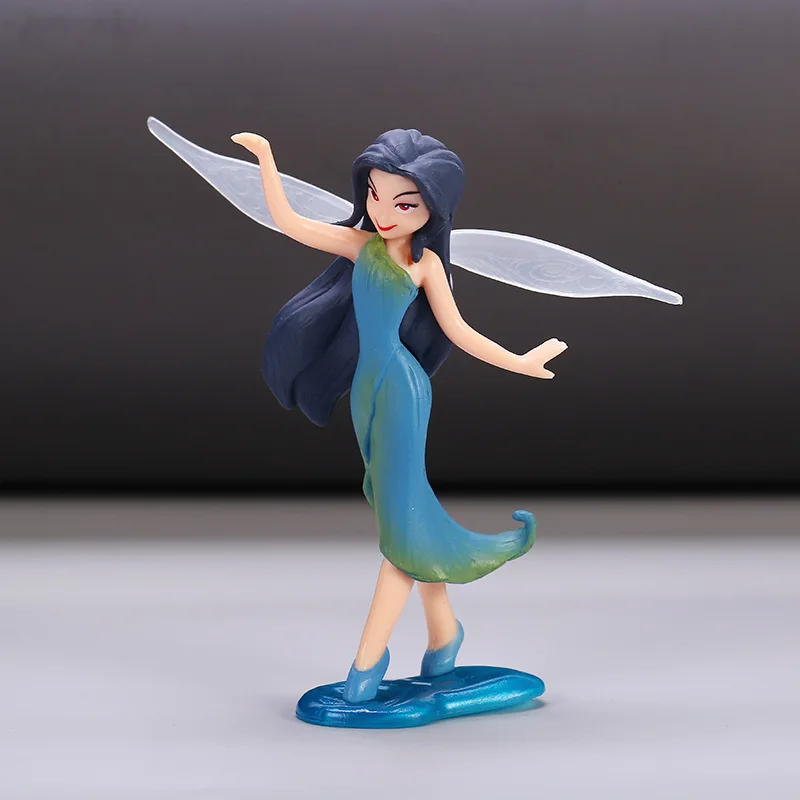 7-teiliges Cartoon-Tinkerbell-Blumen-Feen-Elfen-Prinzessin-Anime-Actionfiguren-Set, Mini-Modell-Puppen-Spielzeug, Halloween-Geburtstagsgeschenk – Detail 10