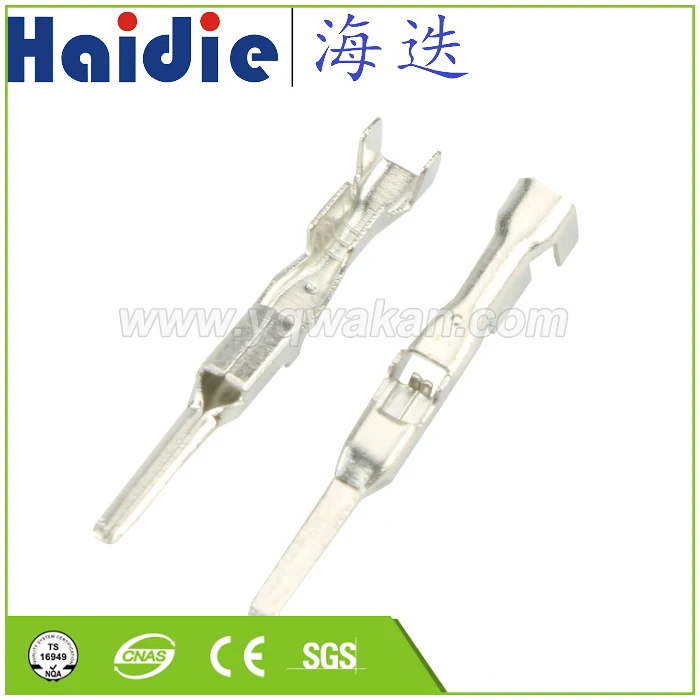 

Free shipping 50pcs auto wiring terminal pin for auto connector, crimp loose terminals 7114-1300 7114-1301