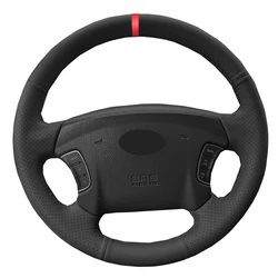 Hand Sewing Car Steering Wheel Cover Wrap Funda Volante For Hyundai Azera 2005-2010 Sonata NF NFC 2005 2006 2007 2008 2009 2010