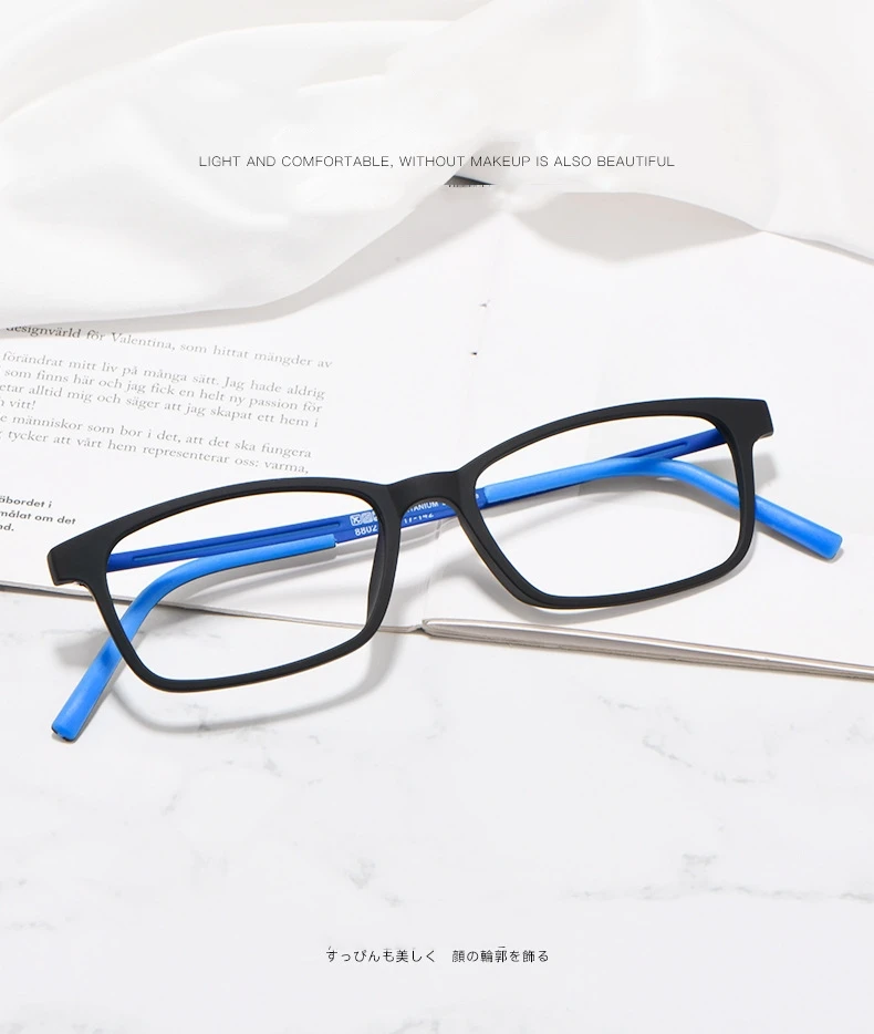 Yimaruili ultraleichte bequeme reine Titan tr90 kleine Rahmen Myopie Brillen quadratische optische Brille Rahmen Männer und Frauen – Detail 1