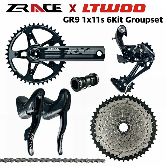 LTWOO GR9 1x11 Speed 11s Road Groupset R L Shifter Rear Derailleurs ZRACE chainset Cassette gravel bikes Cyclo Cross AliExpress