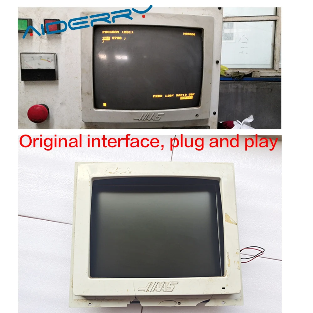 28HM-NM4 Màn Hình LCD Tương Thích 14 Inch Cho HAAS VF1 VF2 VF3 VF7 Máy CNC Thay Thế Màn Hình CRT