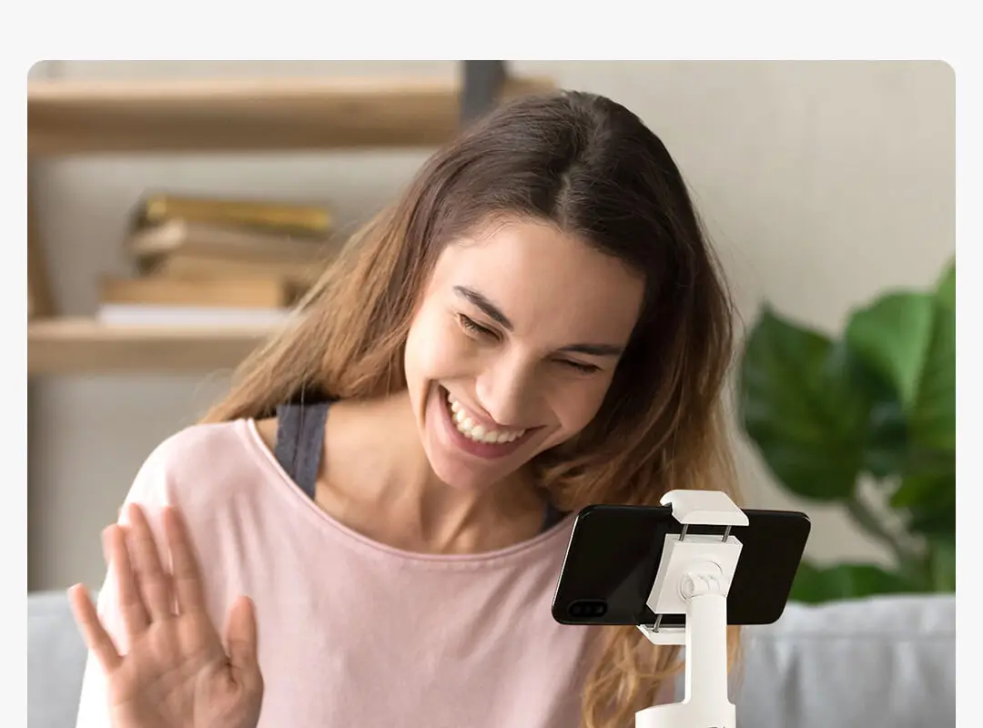 ใหม่ XiaoVV Smart Live PTZ วงเล็บ AI อัจฉริยะ Live Broadcast ไร้สายโทรศัพท์ฉาก Spin Long-Term แบตเตอรี่ VLOG