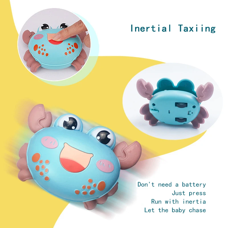 Inertia Taxiing Babys Toy Crawl Early Education Cute Cartoon Animal Car Kids Gifts Children Boys Grils Wind Up Toys for Toddlers