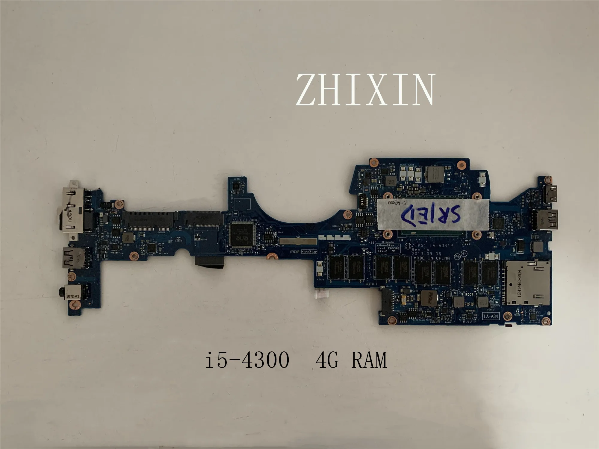 

yourui For Lenovo Yoga S1 Laptop Motherboard SR1ED I5-4300U CPU 4G RAM 00HT139 00HT181 00HT183 04X6413 04X6414 ZIPS1 LA-A341P