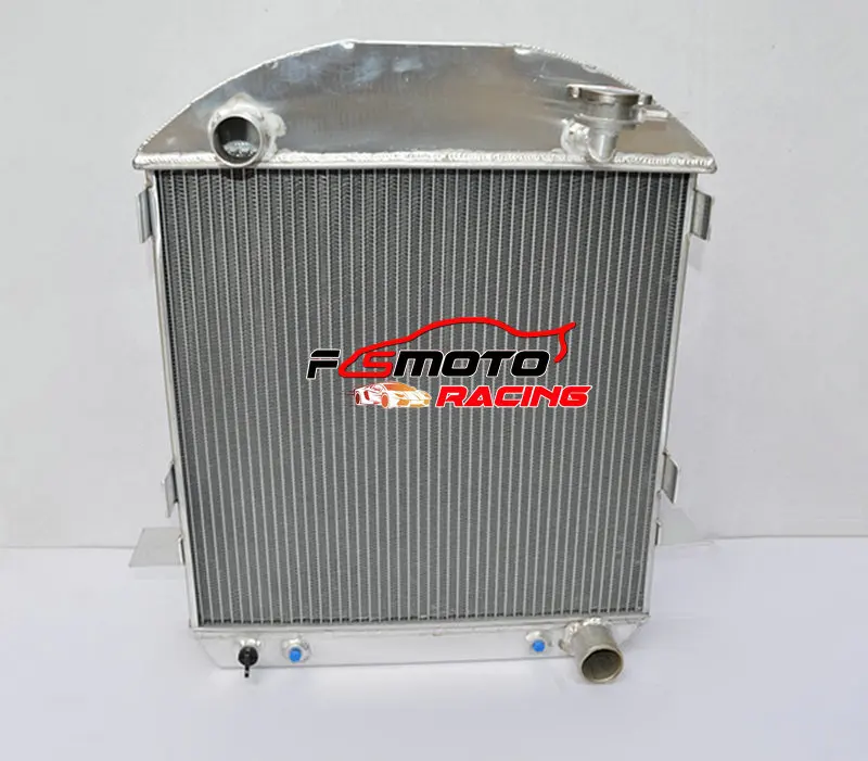 3 Row All Aluminum Radiator For 1917-1927 Ford Model T-Bucket With Chevy V8 Engine