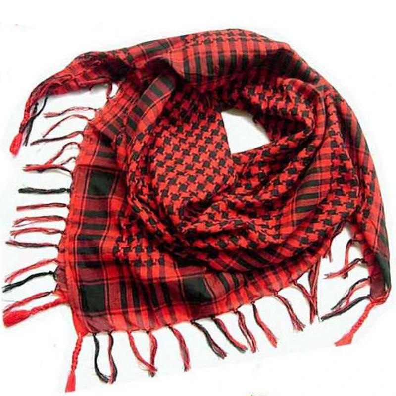 Sommer Frauen Taktische Arabischen Schal Männer Mode Leichte Hijab Schal Frühling Armee Plaid Kopf Schal Warm Halten 2020 Neue Heiße Verkauf – Detail 4