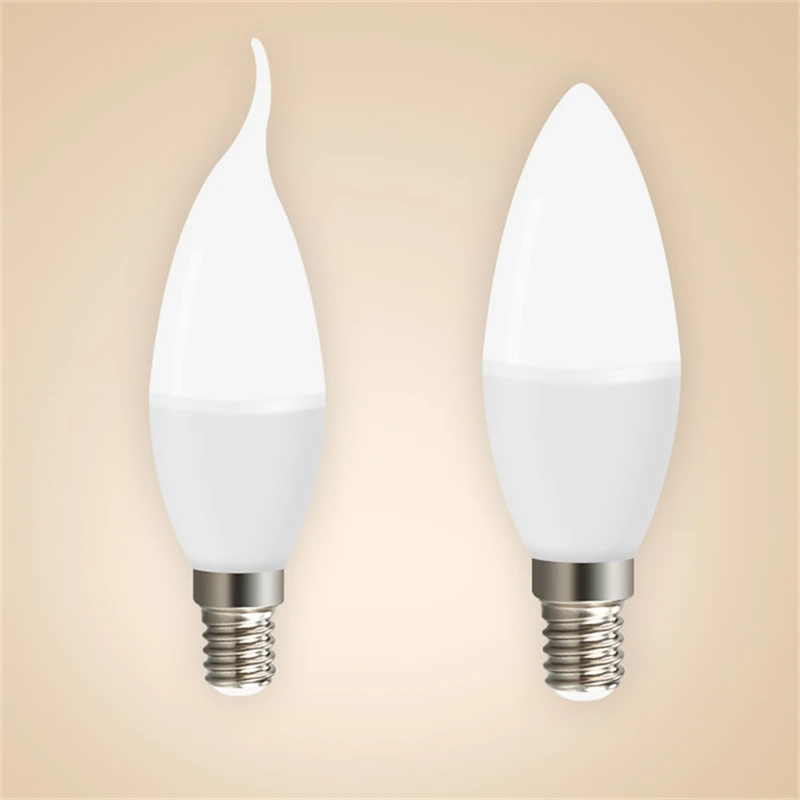 

Led Candle Bulb E14 5W 7W 10W 220V Save Energy spotlight Warm/cool white chandlier crystal Lamp Ampoule Bombillas Home Light