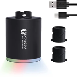 FLEXTAILGEAR Electric Hookah Pump Kit with 1300 mAh Rechargeable Battery Led Light Mini Portable Charcoal Starter Warm Up Set