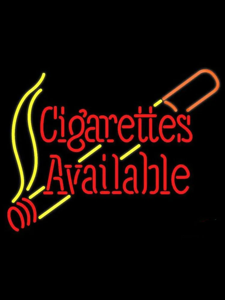 

Neon Sign For Cigarettes Available neon bulb smoke resterant decorate beer bar vintage light Hotel DISPLAY Impact Attract light