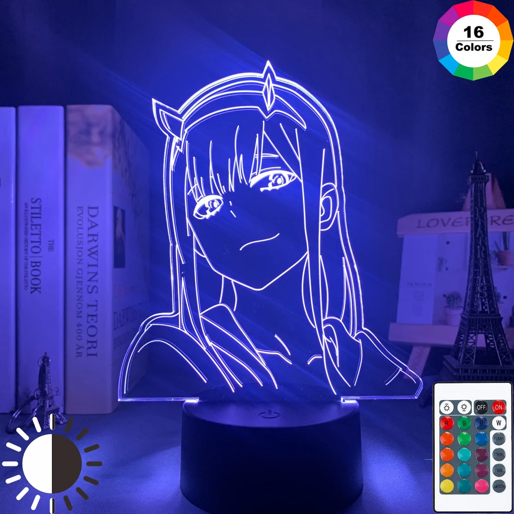 

Anime 3d Lamp Zero Two Figure Nightlight Kids Child Girls Bedroom Decor Light Manga Gift Night Light Lamp Darling In The Franxx