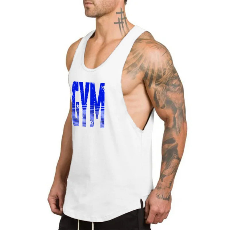 

Workout Mens Tank Top Vest New Fashion Brand Gym Clothing Bodybuilding Musculation Fitness Singlets Sleeveless Sport Shirt