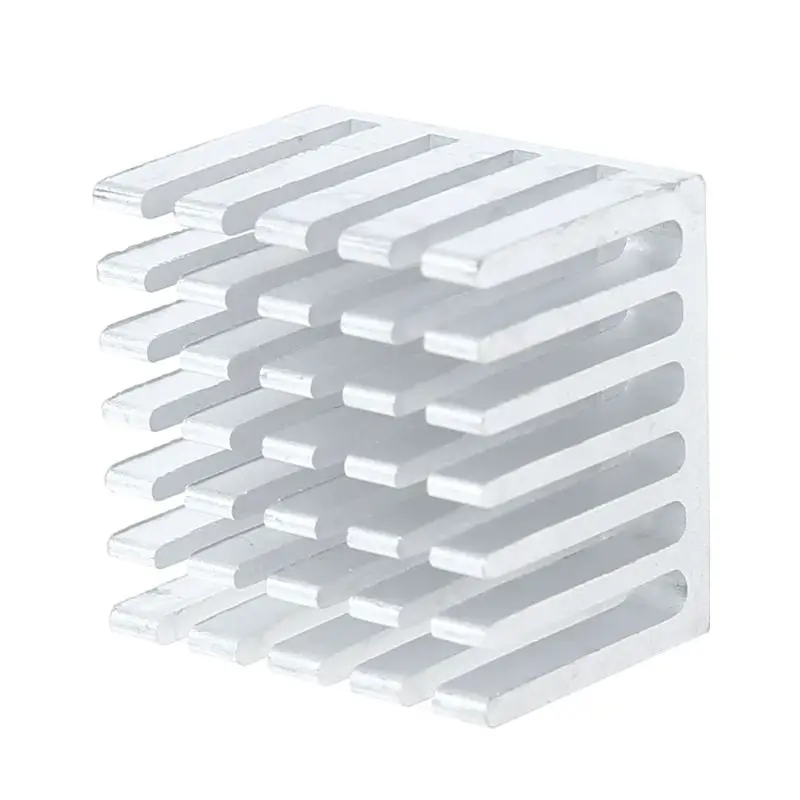 Radiatore di alluminio del dissipatore di calore del Chip di IC della GPU della CPU del dissipatore di calore di 5 pz/set 20x20x15mm
