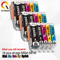 PGI 550 CLI551 VOOR Canon 10 XL Inktcartridges PGI 550 CLI 551 voor Pixma iP7250 MG5450 MG5550 MG5650 MG5655 MG6350 MG6450 MX925