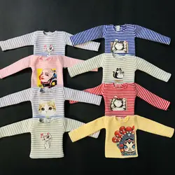 NEW Cute Blyth Dolls’ Clothes Long Sleeve Stripe T-shirt for Blyth Barbies 1/6 Dolls Accessories
