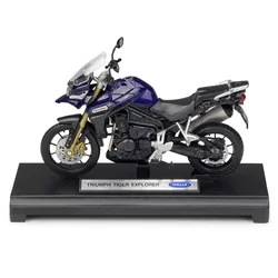 Welly 1:18 Triumph Tiger Explorer литые автомобили, коллекционные хобби модель мотоцикла, игрушки