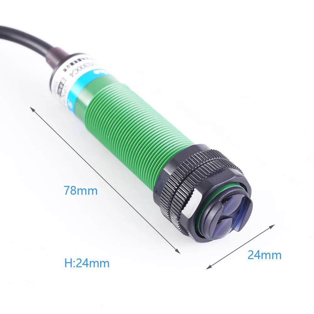 Detector de distancia infrarrojo, Sensor infrarrojo NPN sin controlador de interruptor fotoeléctrico, interruptor de proximidad difuso, CC 6V-36V