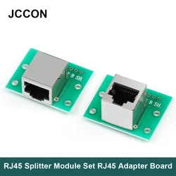 1Pcs RJ45 Splitter Module Set Adapter Board Modular Ethernet Connector Adapter Network Interface + Breakout Board + Pin Header