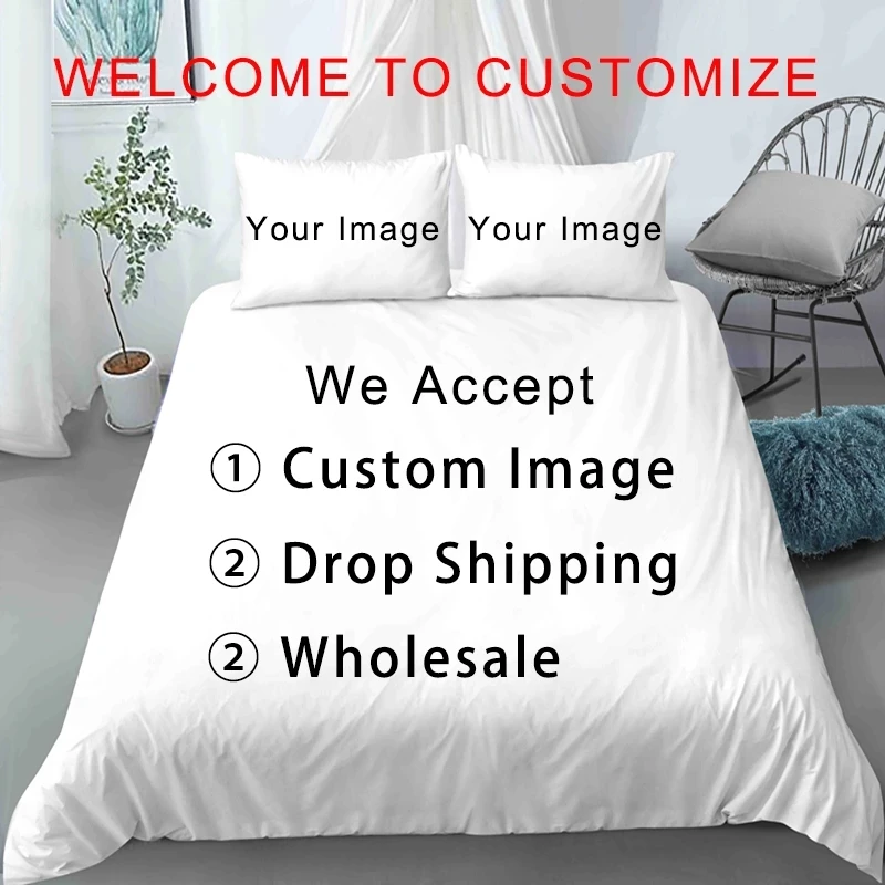 Ruldgee 2/3 Pieces Ocean Bedding Set 3D Printed Duvet Cover Bed Quilt Cover Home Textile Set with Pillowcase Queen Bedding Set