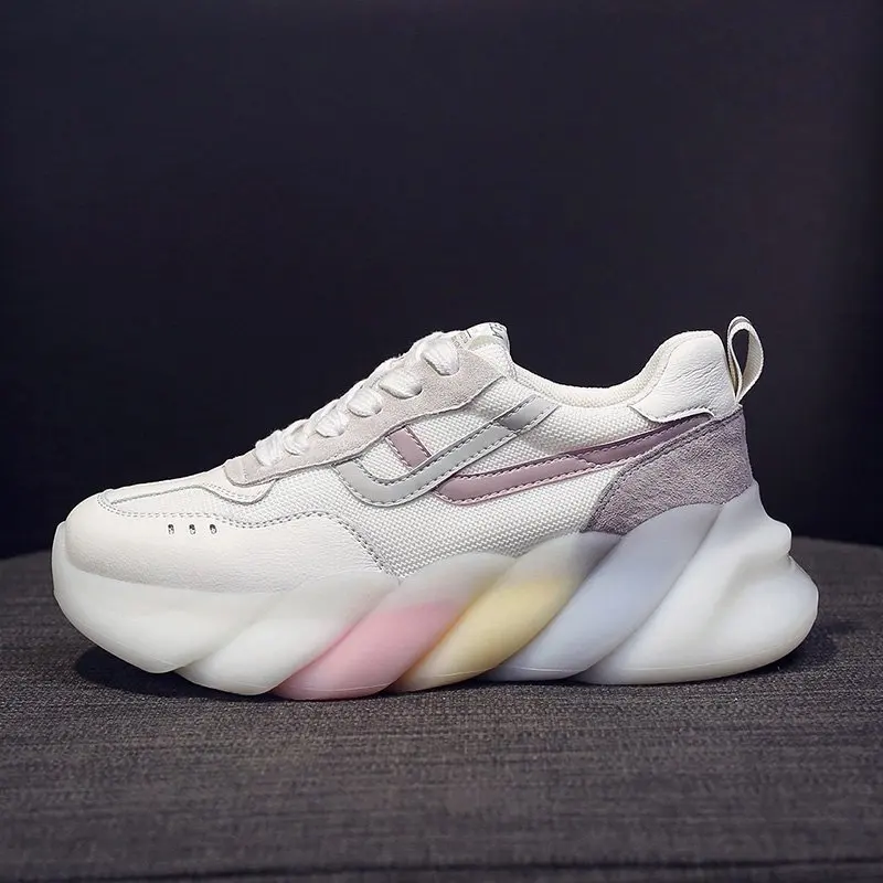 

Женская обувь, летние кроссовки на платформе Rainbow, женская модная спортивная обувь, женская вулканизированная обувь, повседневная обувь, кроссовки, женскиеrt77