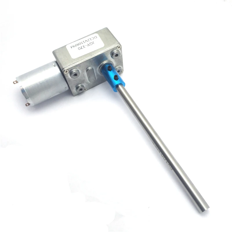 JGY370 Gear Motor Extension Shaft 100mm DC 6V 12V 24V Reducer Speed 6rpm To 150rpm PWM Controller Metal Gearbox High Torque